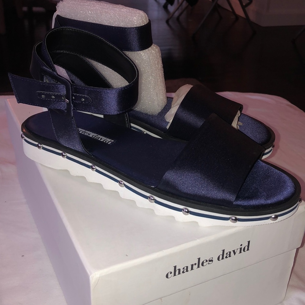 Charles David Shimmy sandals size 7 1/2